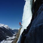 Spiel mit dem Feuer eisklettern im Pitztal